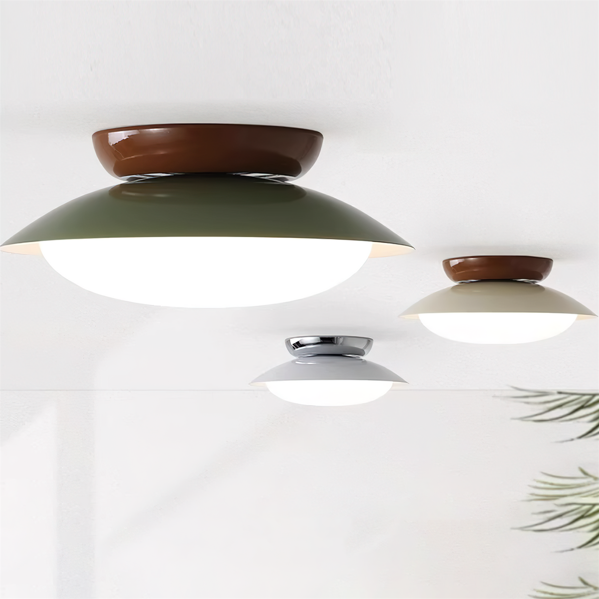 Plafón LED redondo - Resplandor natural y discreta elegancia