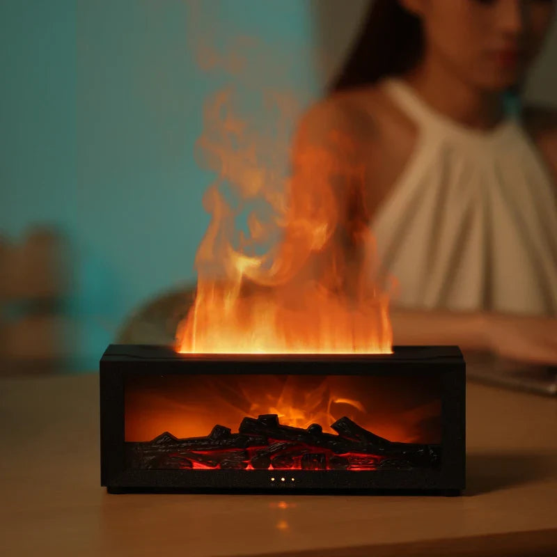 Difuzor de Arome Efect Flacără – Ambianță Caldă și Relaxantă 