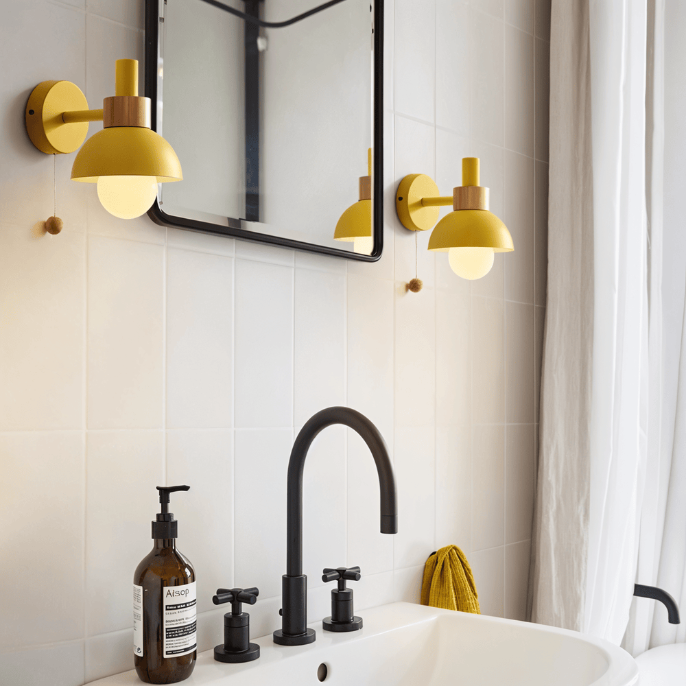 Pastel Wall Light With Pull Switch - Soft Lighting & Modern Style