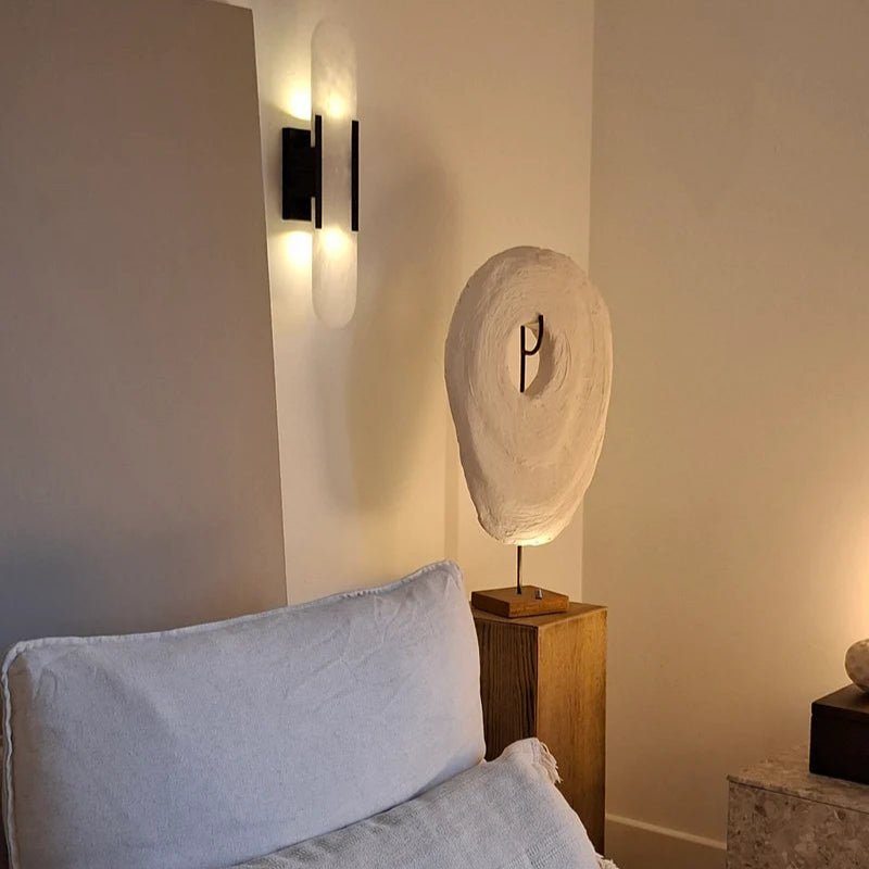 Zwarte en Gouden LED Wandlamp – Moderne Elegantie en Chic Ontwerp 