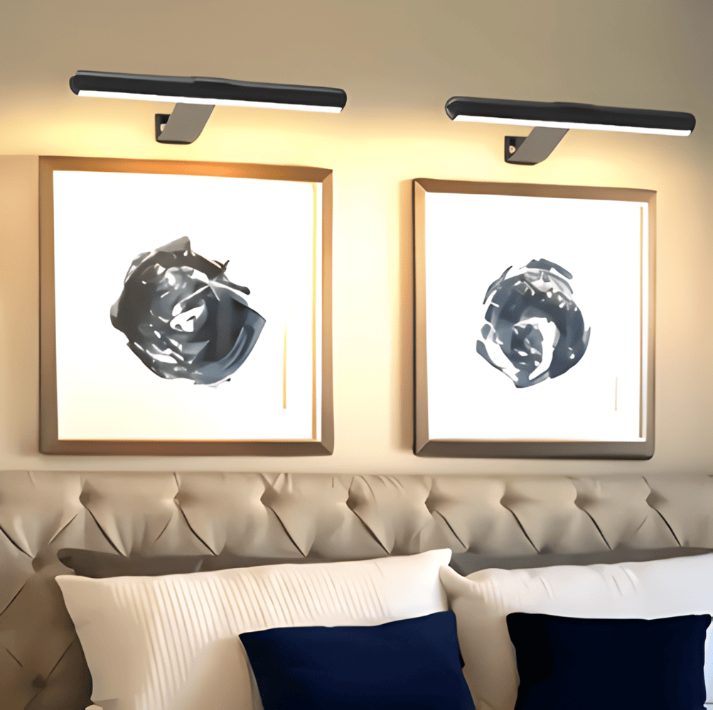 Langaton USB-ladattava LED-seinävalaisin - täysi kierto ja kätevä lataus