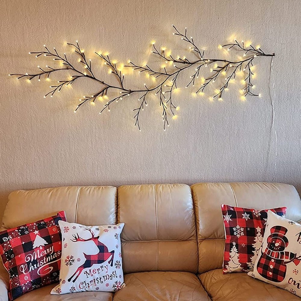 Guirlande Murale En Forme De Branche — Éclairage Chaleureux Et Naturel