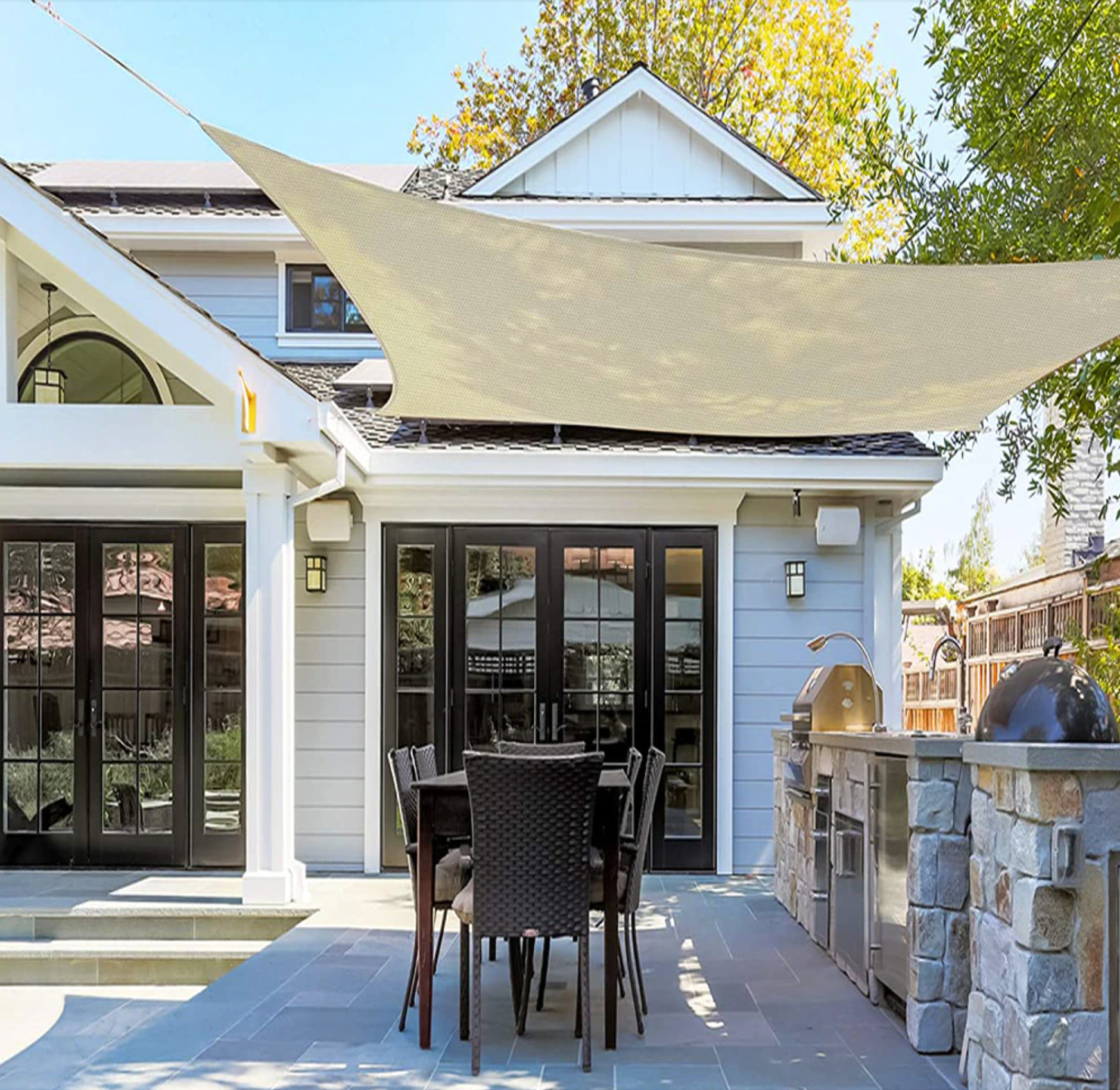 ظل مقاوم للماء - حماية من الشمس وأناقة للحديقة 