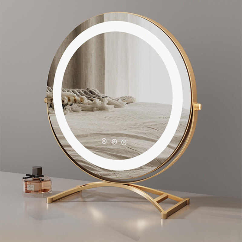 مرآة مكياج LED تعمل باللمس — تصميم عصري وسهولة في الاستخدام 